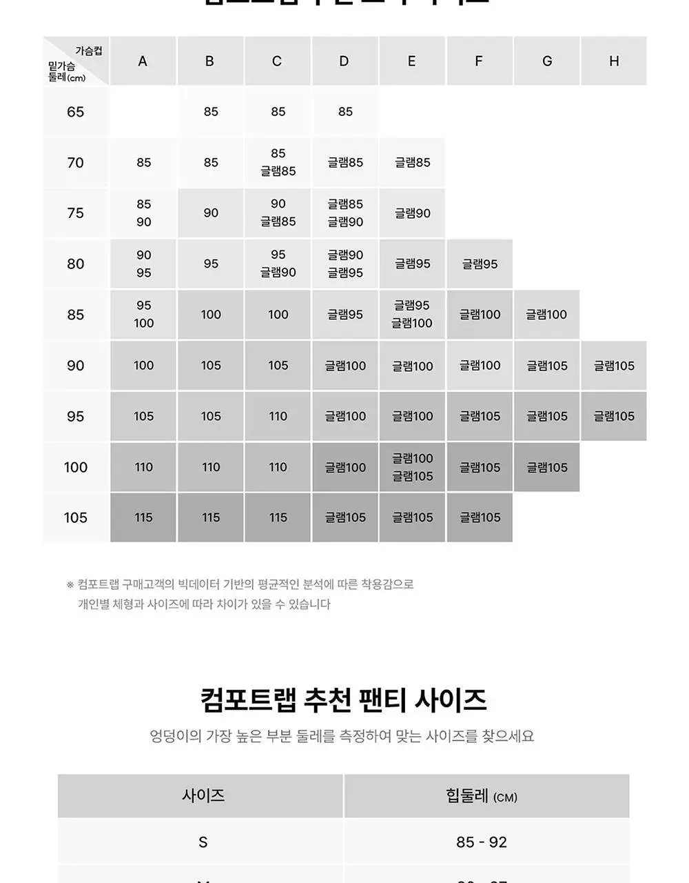 [컴포트랩] 에어리 일자넥 브라렛 세트 4colors 상세페이지 24